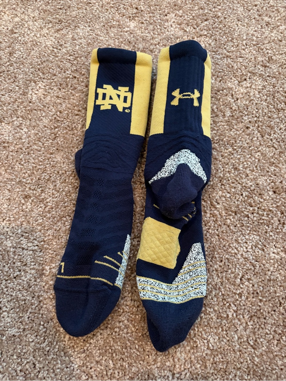 Under Armour Women’s Navy & Gold Performance Socks